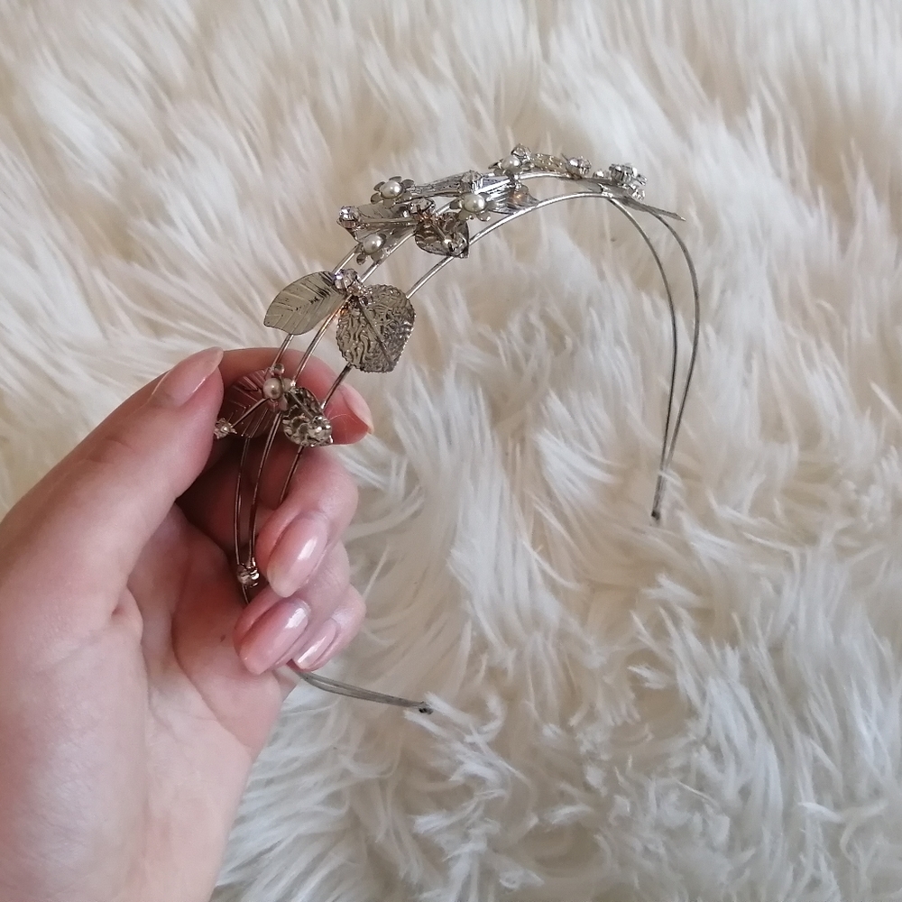 ASOS Silver Floral Vine Headband